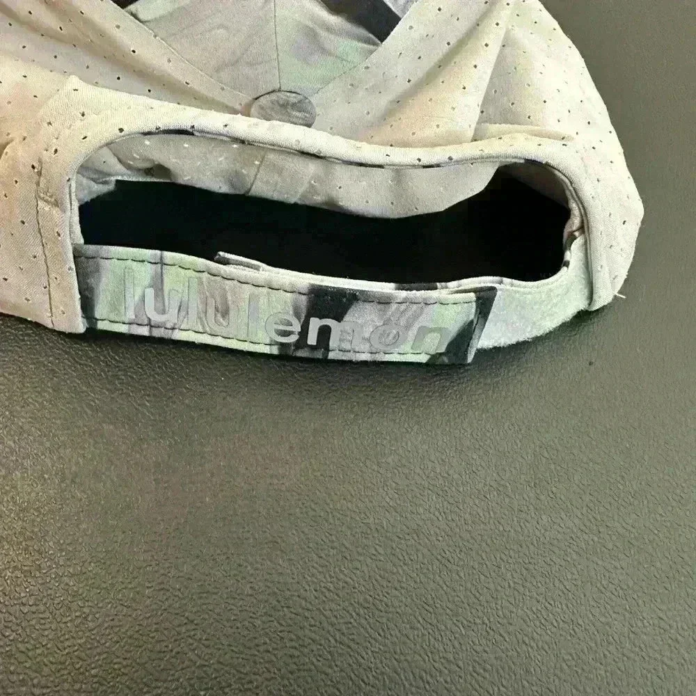Lululemon Fast Free Run Hat W9EH3S Green Black Gray One Size